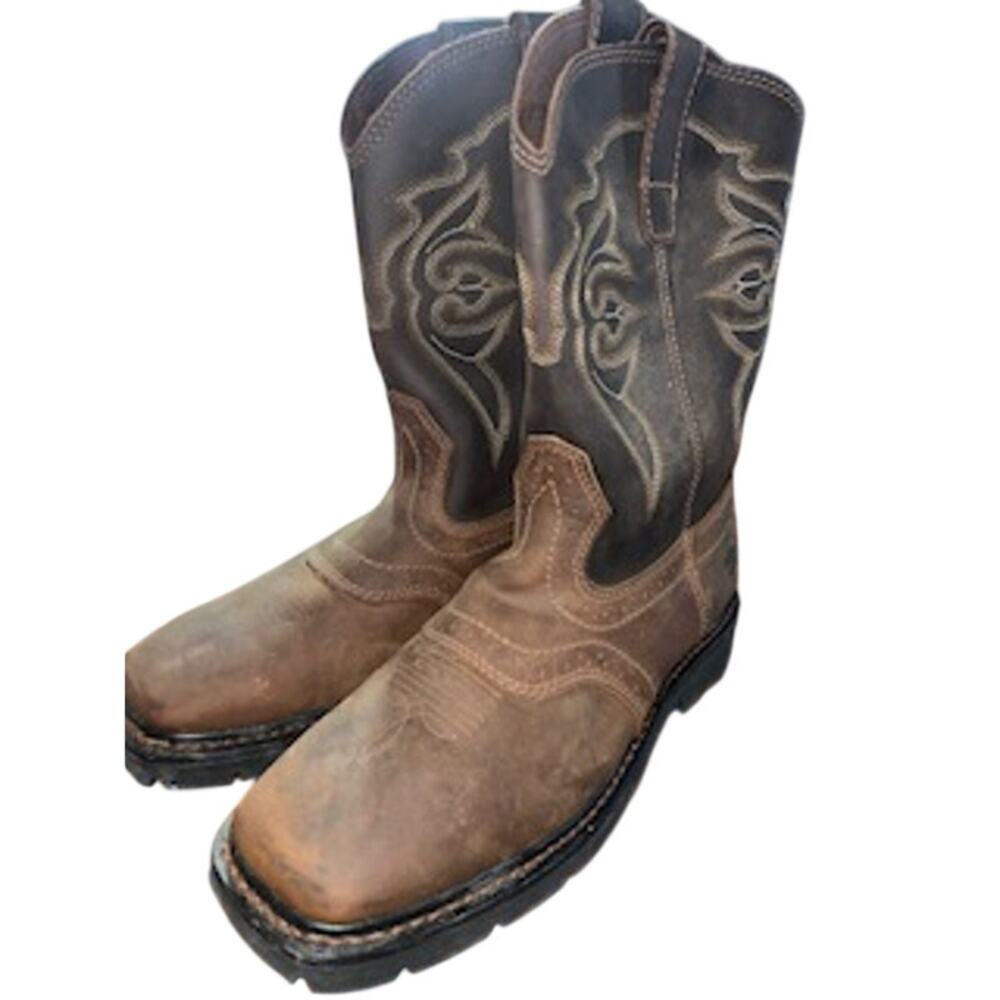 Lincoln Outfitters Mens L9C12 Square Soft Toe Western Work Boots Size 10.5M - Picture 2 of 11